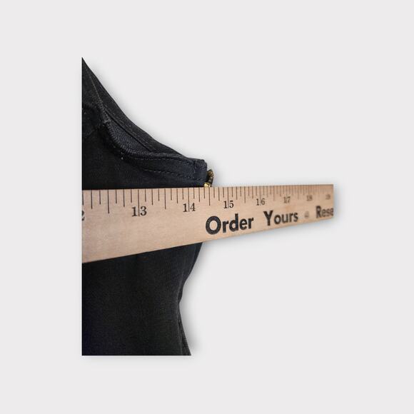 FRAME Womens Denim Overalls Jumpsuit Sm Black Straight Leg Utility - Picture 5 of 8